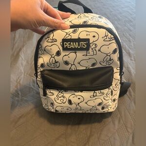 Peanuts Snoopy Black and White Mini Backpack